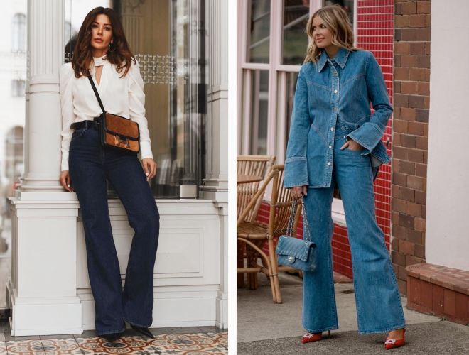 Модные женские джинсы 2022-2023: белые, широкие, бананы, с высокой посадкой