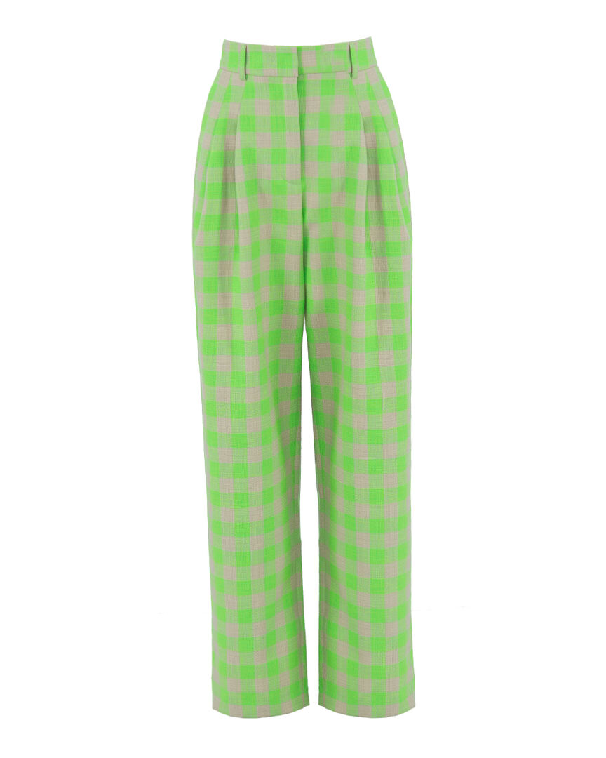 Широкие брюки Essentiel DOUGLAS зеленый+бежевый 34