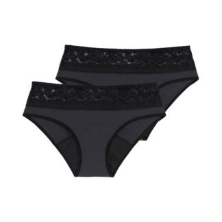 Комплект из двух менструальных трусов Eco Moon Lace XL черный