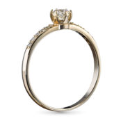 Кольцо из желтого золота с бриллиантами э0301кц01159900 ЭПЛ Даймонд э0301кц