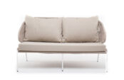 Двухместный диван из роупа Милан бежевый 4sis