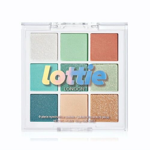 LOTTIE LONDON Палетка теней для век 9 оттенков Totally Mint LOT614512 фото 1