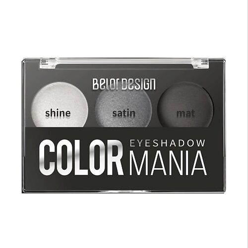 BELOR DESIGN Тени для век 3-х цветные COLOR MANIA MPL227549 фото 1