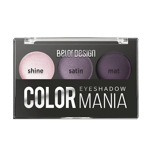 BELOR DESIGN Тени для век 3-х цветные COLOR MANIA MPL227553 фото 1