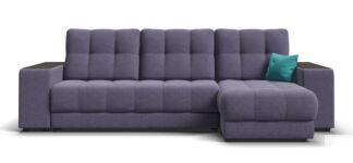 Угловой диван BOSS XL SE Рогожка Vento фиолет
