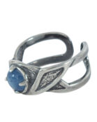 Кольцо MIDGARD 5712 серебряный+голубой UNI
