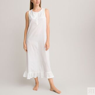 Ночная Рубашка из хлопка без рукавов 40 (FR) - 46 (RUS) белый