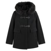 Короткое Пальто с капюшоном 52 (FR) - 58 (RUS) черный
