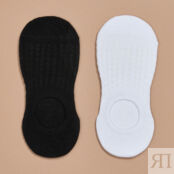 Следки Socks, черные/белые