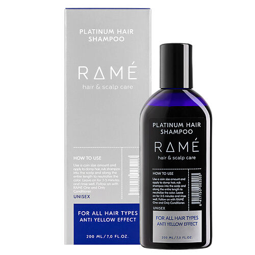 RAMÉ Шампунь нейтрализатор желтизны PLATINUM HAIR SHAMPOO CLOR32053 фото 1