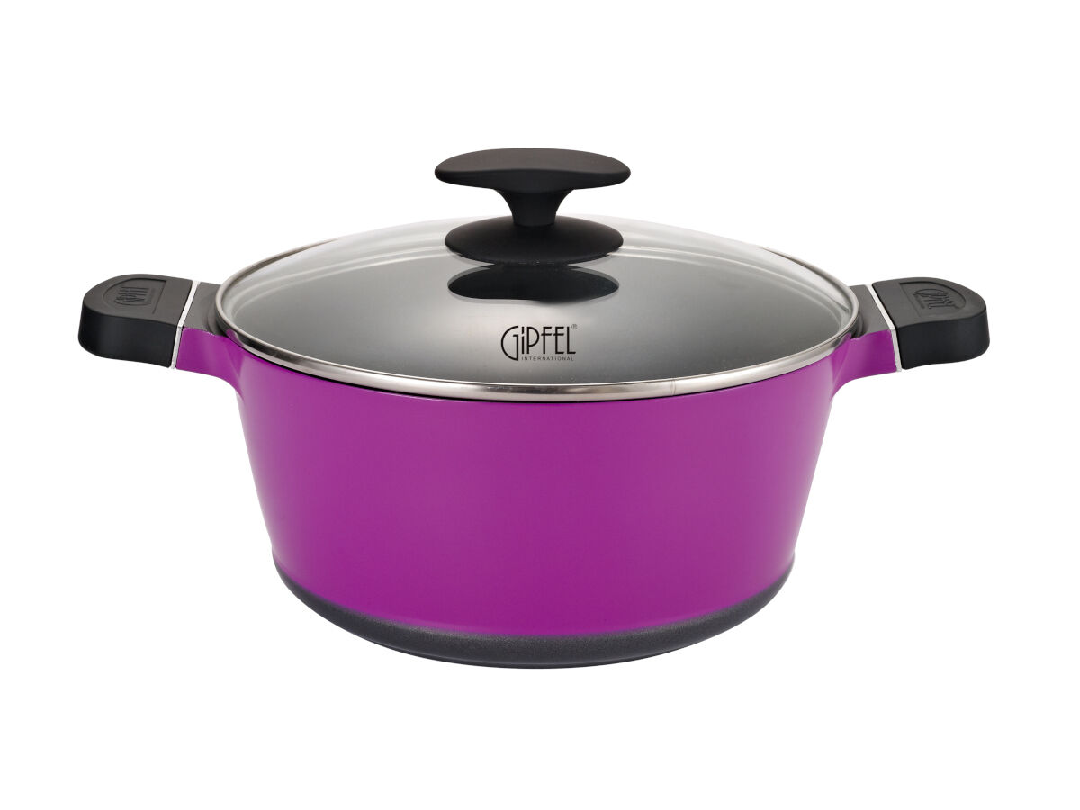 Алюминиевая кастрюля Gipfel Violeta 0405 24 см/4,3 л 0405 фото 1