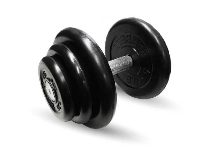 Гантель неразборная Профи с вращающейся ручкой 13,5кг MB Barbell фото 1