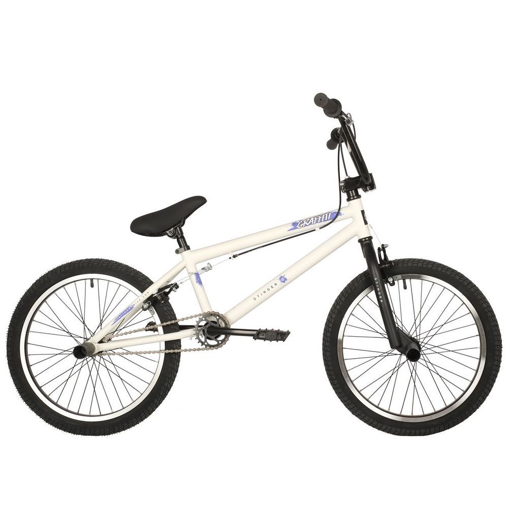 Велосипед Stinger 20'' BMX Graffiti 10", белый Stinger