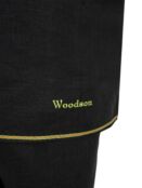 Комплект Банщика WoodSon чёрный лен с полосой (рубашка, брюки, р. 50-52)