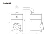 Печь для бани IKI Loyly (со стальной дверцей) IKI132_s фото 2