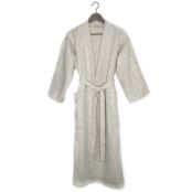 Халат кимоно для бани и сауны женский Linen Steam Натюрель