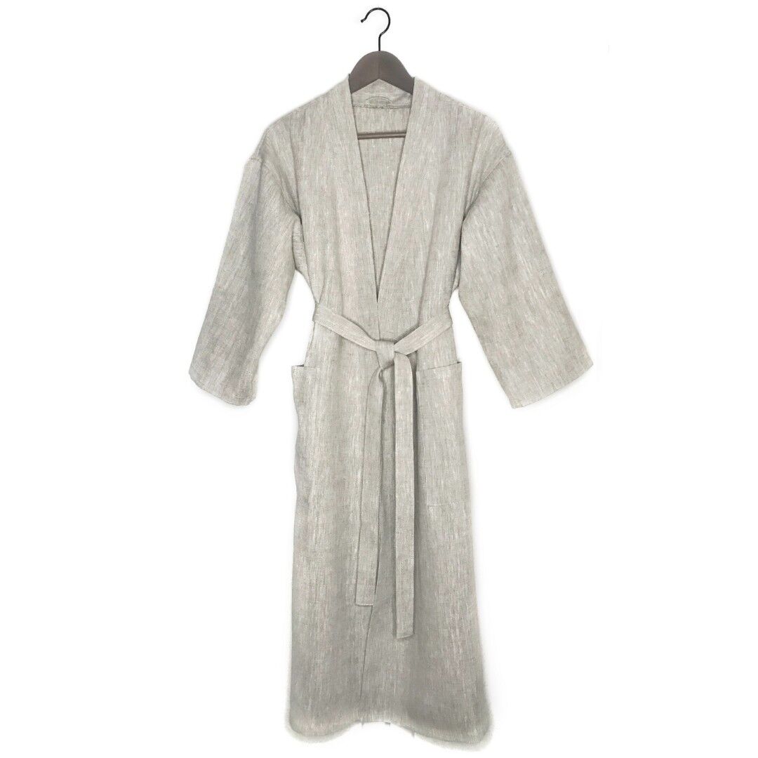 Халат кимоно для бани женский Linen Steam Натюрель (р.48-50, бежевый, 100%