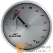 Термометр из стали для бани и сауны Sawo Dragonfire FireMeter 232-TM-DRF 232-TM-DRF фото 2