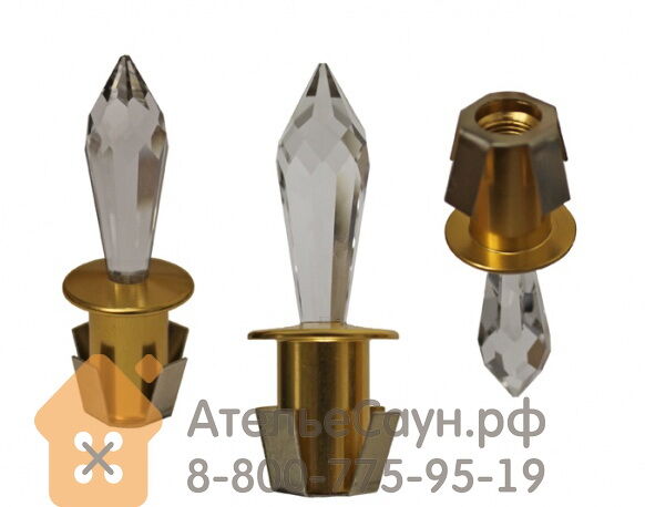 Хрустальная насадка Cariitti CR-43 1540065, золото, длина кристалла - 43 мм