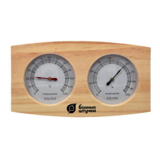 Термогигрометр для бани Банная станция (24.5х13.5х3 см, арт. БШ 18024)