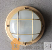 Светильник для бани ТЕРМА 3 1302 с решеткой, круглый, липа, до +120 С, IP65