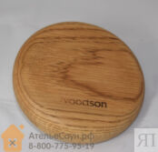 Вентиляционная заглушка для бани и сауны Woodson (D100 мм, дуб)