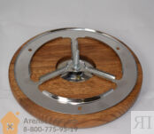 Вентиляционная заглушка для бани и сауны Woodson (D125 мм, дуб)