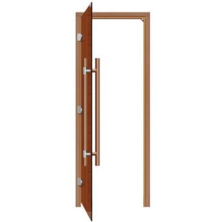 Дверь для бани Sawo 741-3SGD-L-3 (7х19, бронза, левая, без порога)