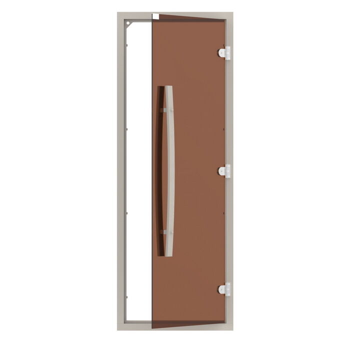 Дверь для бани Sawo 741-4SGA-1 (7х19, бронза, с порогом)