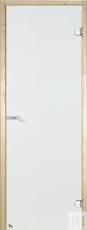 Дверь для сауны Harvia 9х21 (стеклянная, прозрачная, коробка осина), D92104