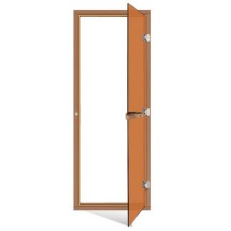Дверь для сауны Sawo 730 4SGD (7х19, бронза, с порогом, кедр)