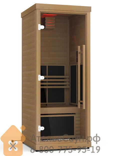 Инфракрасная сауна Sawo IR-1P из кедра (одноместная, 980х880х2000 мм)