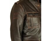 Кожаная куртка мужская Military M65 brown Art.562