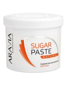 Сахарная паста для депиляции «Натуральная» мягкой консистенции ARAVIA Profe