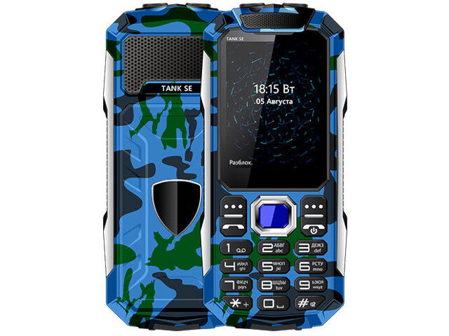 Сотовый телефон BQ 2432 Tank SE Camouflage Blue фото 1