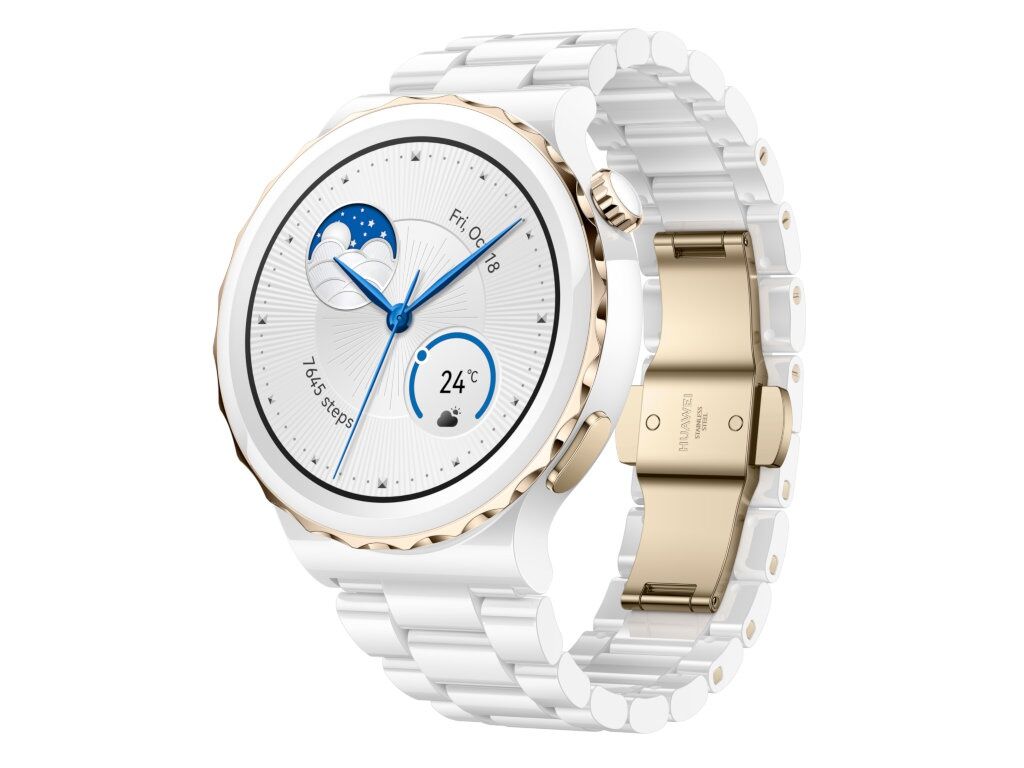 Умные часы Huawei Watch GT 3 Pro Frigga-B19T White Ceramic Strap 55028859 фото 1