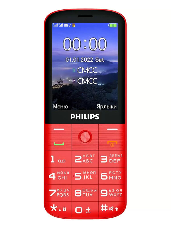 Сотовый телефон Philips Xenium E227 Red фото 1