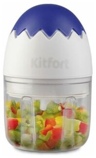 Измельчитель электрический Kitfort КТ-3091 0.17л. 22Вт белый/фиолетовый Kit