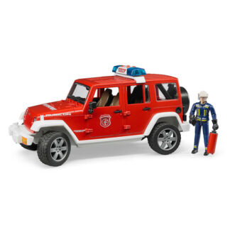 Внедорожник BRUDER Jeep Wrangler Unlimited Rubicon Пожарная с фигуркой Brud