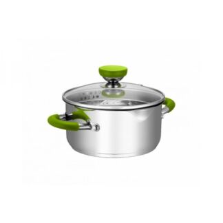 Кастрюля ATTRIBUTE STEEL 18х10.5см 2л LIME ATTRIBUTE
