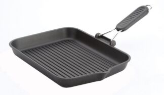 Гриль RISOLI Saporelax 26x26см со складной силиконовой ручкой GREY RISOLI