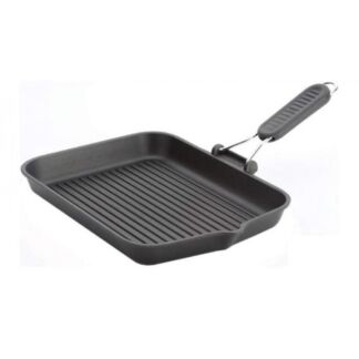 Гриль RISOLI Saporelax 36x26см со складной силиконовой ручкой GREY RISOLI