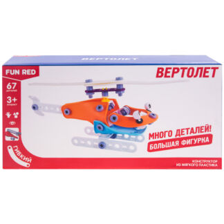 Конструктор гибкий Fun Red Вертолет 67 деталей Fun Red
