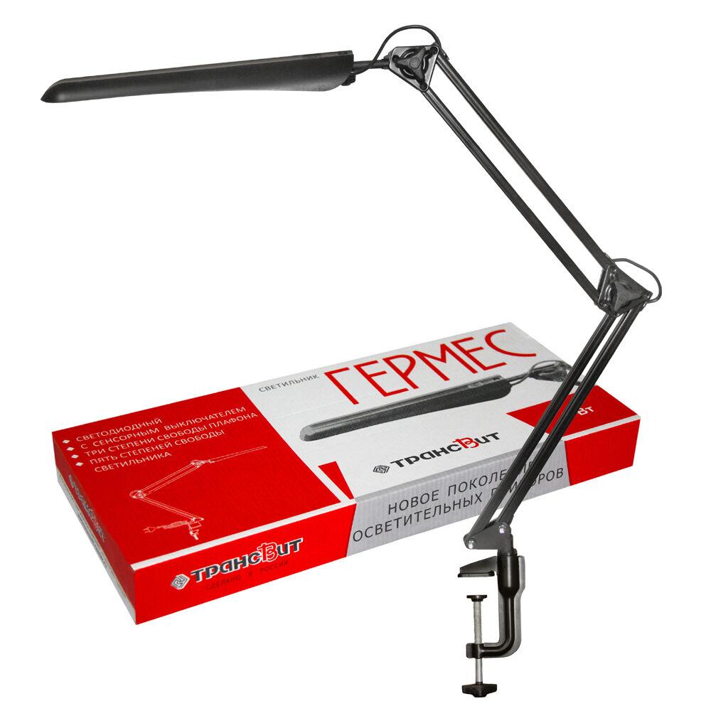 Светильник настольный Трансвит Hermes (HERMES/BL) черный Трансвит HERMES/BL фото 1