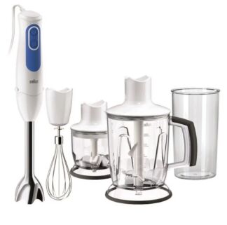 Блендер погружной Braun MQ3045WH Aperitive 700Вт белый/синий Braun
