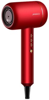 Фен Jimmy F6 красный, 1800 Вт, холодный воздух, ионизация JIMMY