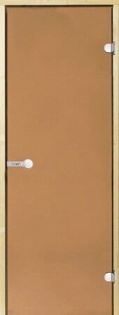 Дверь для сауны Harvia 8х21 (стеклянная, бронза, коробка осина), D82101H