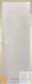 Дверь для сауны Harvia 8х19 (стеклянная, сатин, коробка сосна), D81905M