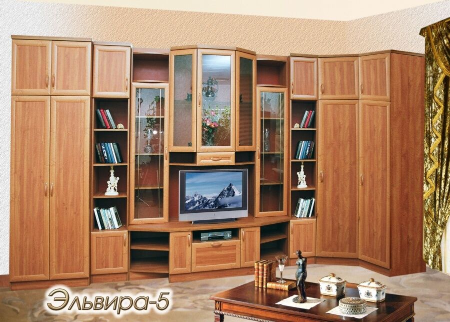 Стенка в гостиную от фабрики Стиль Эльвира-5 s251 фото 1