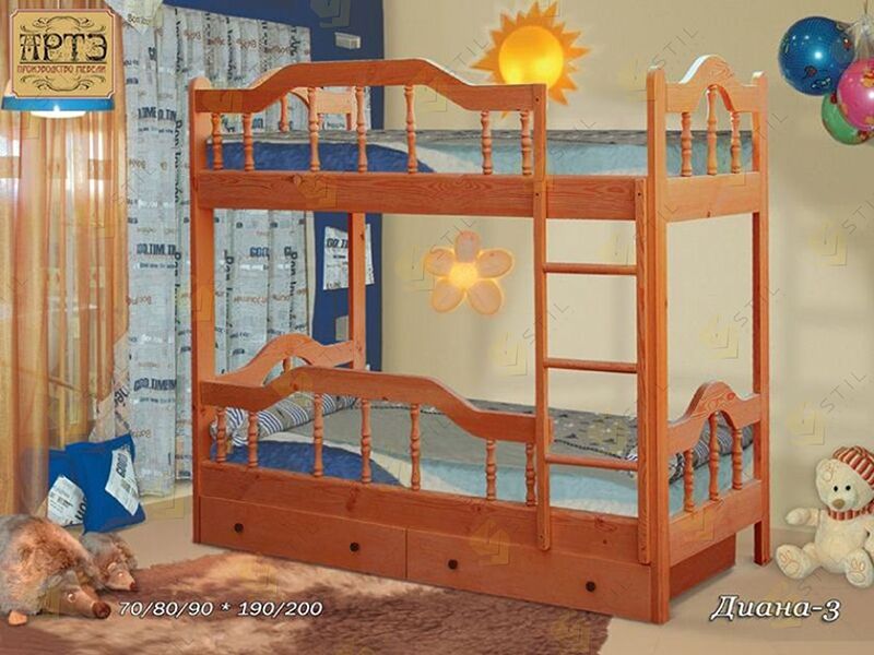 Кровать детская двухъярусная фабрики Стиль Диана-3